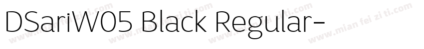 DSariW05 Black Regular字体转换